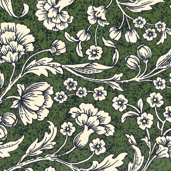 Italienisches Buntpapier - Blumenranken