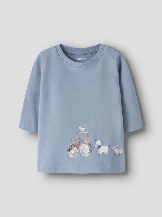 Name It Langarmshirt Farmleben Ashley Blue