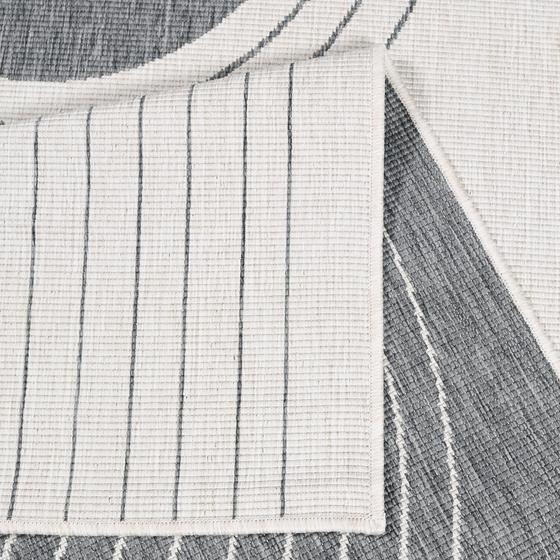 DUO Rug wendbarer Teppich silber