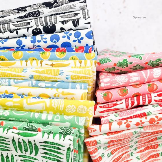 Fat Quarter Package In the Vegetable Garden