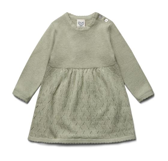 Puri Organic Kleid Ajour Pistazie
