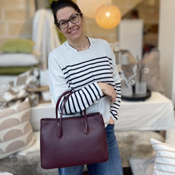Maxima Handtasche mittel burgundy, bordeaux
