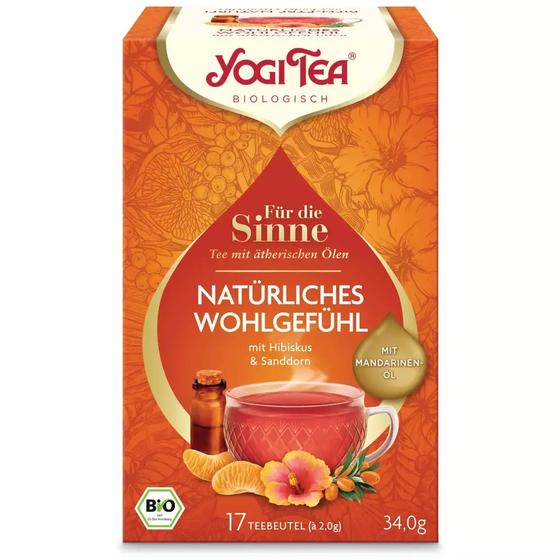Yogi Tea Bio Für die Sinne - Natürliches Wohlgefühl Teemischung, 34 g