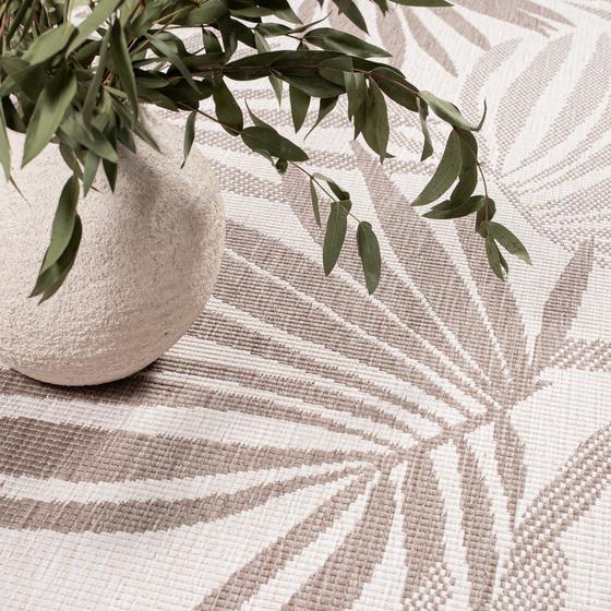 DUO Rug wendbarer Teppich creme braun