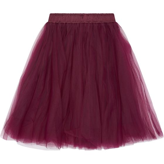 The New Skirt Peaven Mesh Burgundy