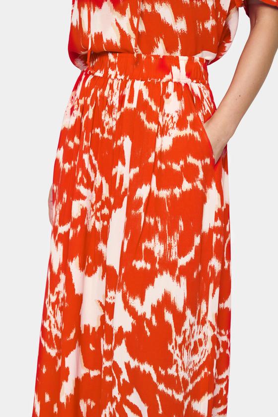 SAINT TROPEZ Blusen Rock KhloeSZ 30514028 - gemustert - orange-puder 