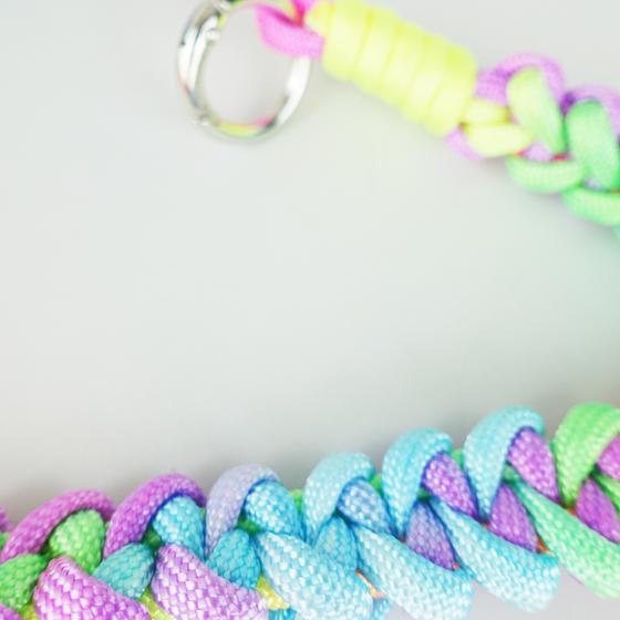 goldmarie Taschengurt MAKRAMEE HAMBURG - gelb-pink bunt - handmade