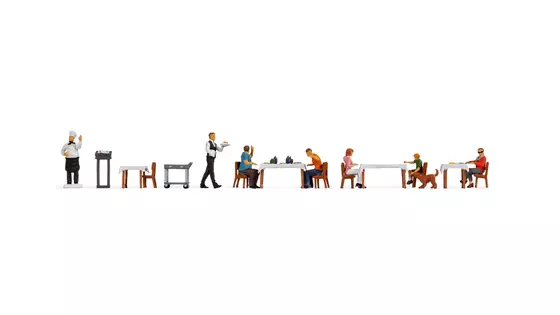 Noch 16246 Figuren-Themenwelt Restaurant Spur H0