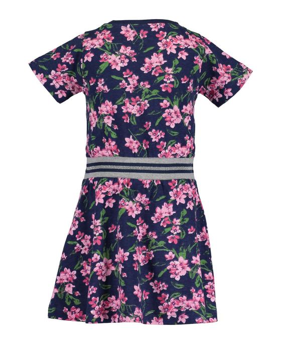 Shirtkleid mit Strickbund in der Taille, reine Baumwolle