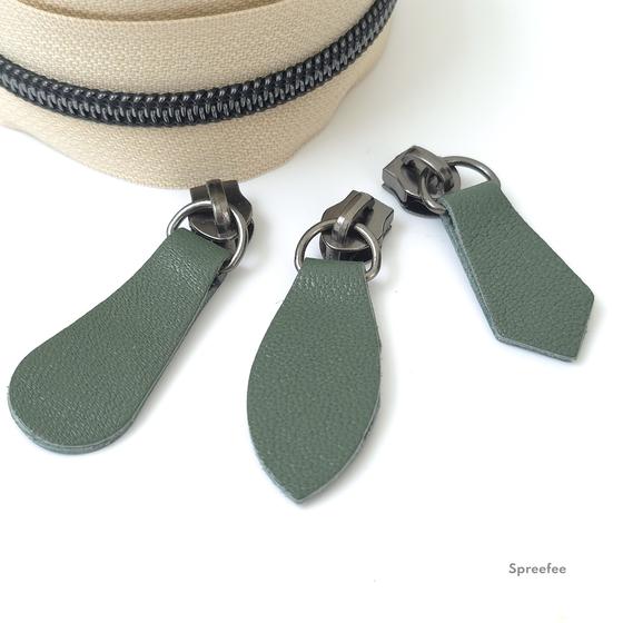 lederschieber Endlos-Reißverschluss für DIY-Taschenprojekte jetzt bei Spreefee kaufen