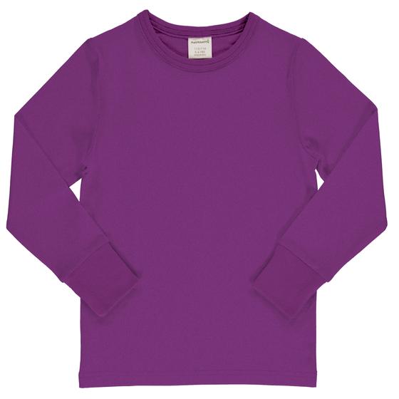Langarmshirt "Solid Violet", Biobaumwolle, GOTS-zertifiziert