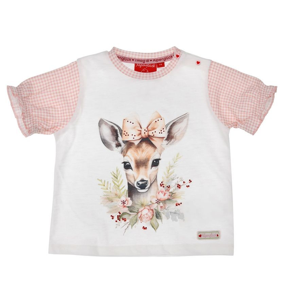 T-Shirt "Bambi", Baumwolle, weiß