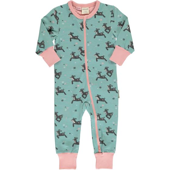 Strampler "Dashing Reindeer", Einteiler, Biobaumwolle, GOTS-zertifiziert 