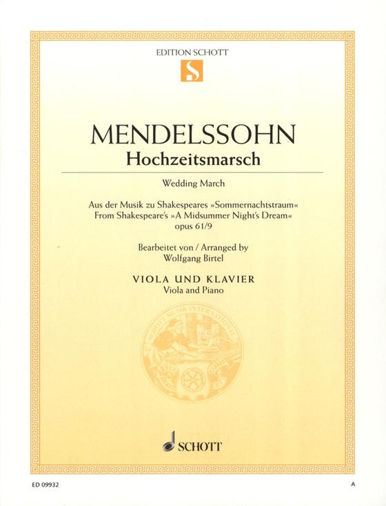  Hochzeitsmarsch op. 61/9 Viola