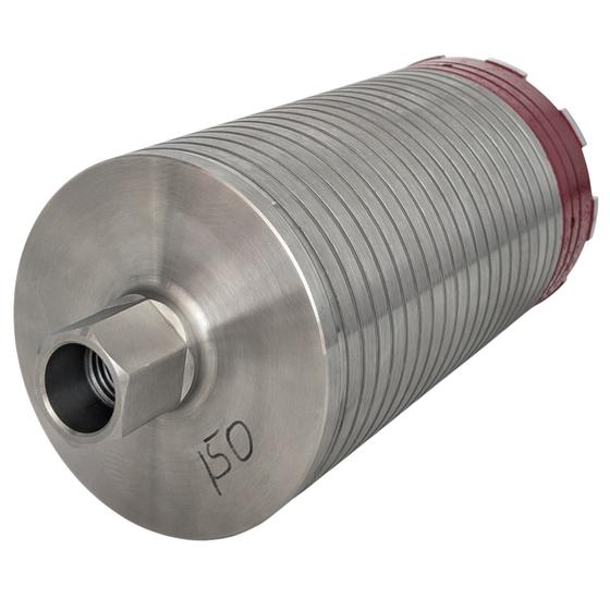 Diamant Trocken-Nass-Bohrkrone <br> Ø 52 mm - 162 mm NL 300 mm <br> Typ Eisen Matrix<br> in Stahlbeton für Softschlag