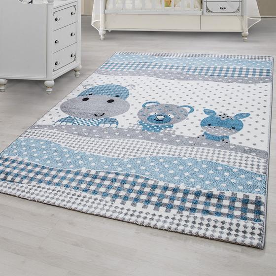 kids Cocuk halisi gri mavi 160 x 230 cm