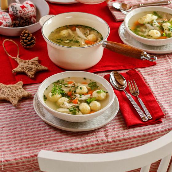 Leinen Serviette - Geschirrtuch Rot