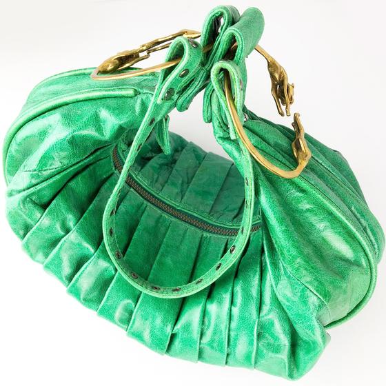 goldmarie Tasche PANTHER MITCH Leder grün 
