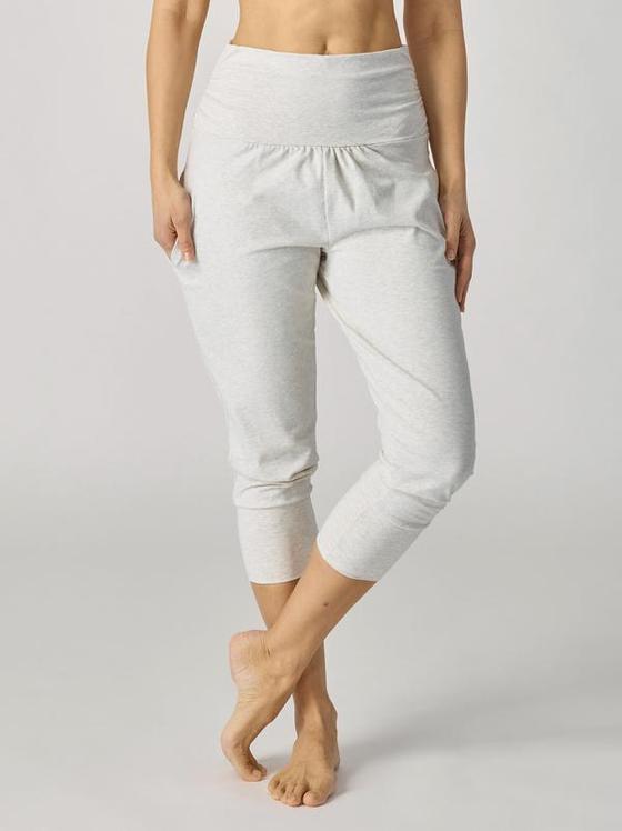 Lotuscrafts Organic Womens Yoga Pant 3/4 Light Grey Marl 