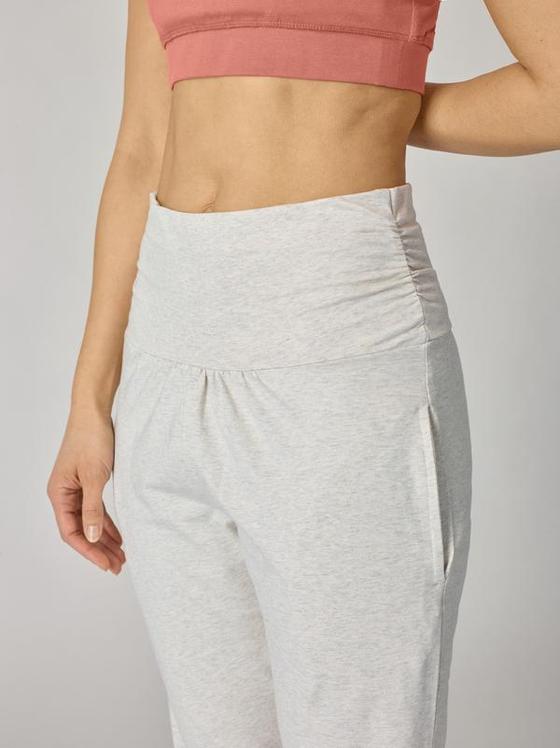 Lotuscrafts Organic Womens Yoga Pant 3/4 Light Grey Marl 