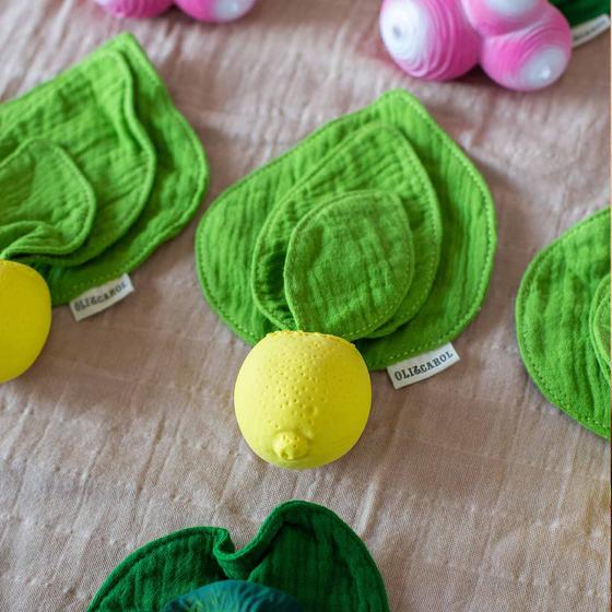Oli&Carol Mini Doudou-Teether Lou the Lemon
