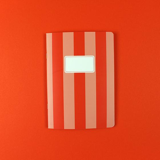 ava&yves Notizheft A5 Streifen Orange Apricot