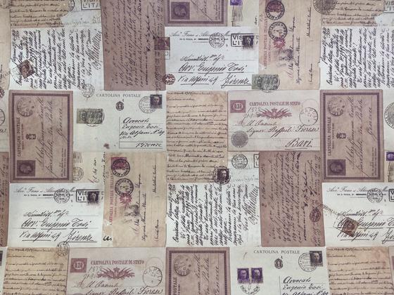 Italienisches Buntpapier - Briefe