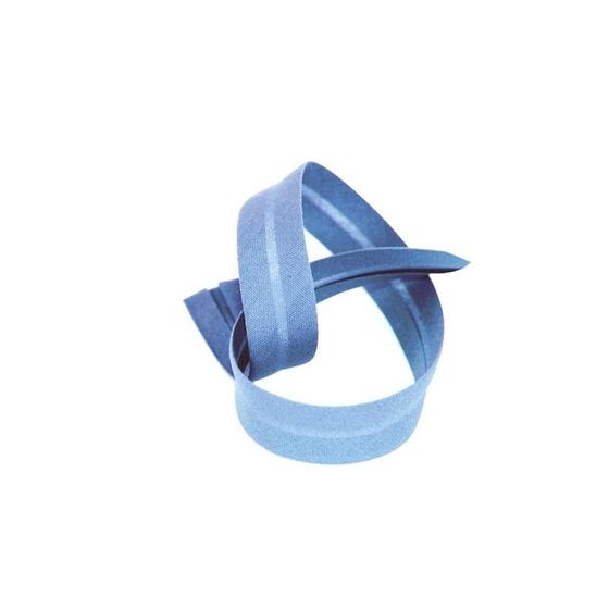 Schrägband Baumwolle 20mm uni - dunkelblau