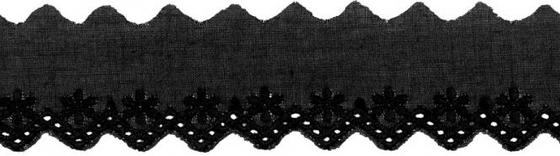 Spitzenborte 35mm schwarz 189003 000