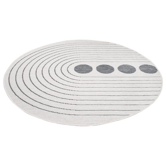 DUO Rug wendbarer Teppich silber