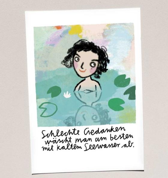 Silke Schmidt Mini Druck Seewasser
