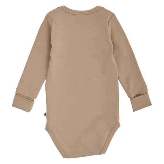 Müsli By Green Cotton Langarm Body Coze Me Walnut 