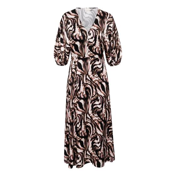 SOAKED IN LUXURY Kleid SLLeighton Evita 30407028 - kaffee-schwarz-rose 