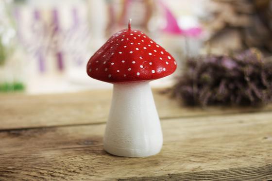 Motivkerze Fliegenpilz