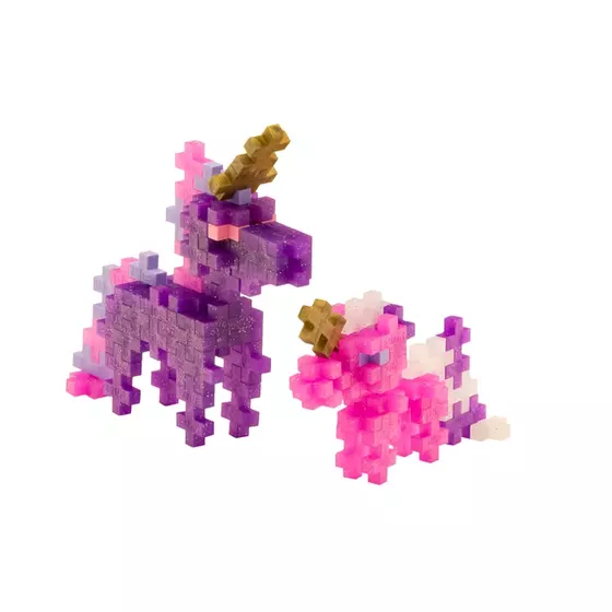 Plus Plus 100 Kreativ Bausteine Glitzer Einhorn