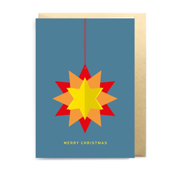 Klappkarte Star