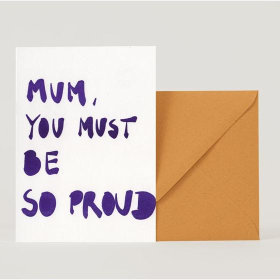 Mum, you must be so proud, Klappkarte superjuju