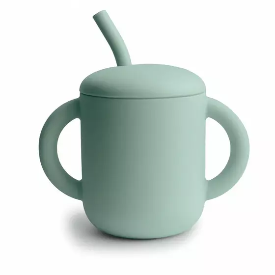 Mushie Silicon Training Cup Cambridge Blue