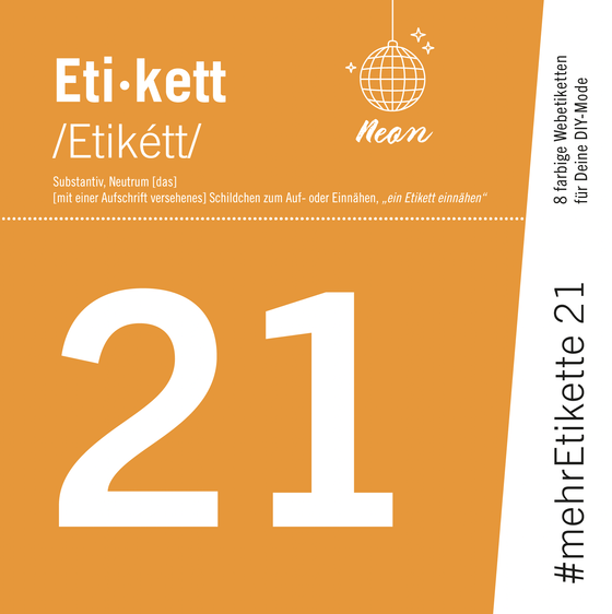 Label #mehrEtikette Edition 21 Music Neon