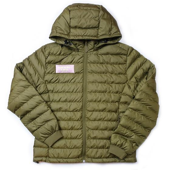 goldmarie Stepp Jacke LOVE PEACE MOIN lilac Neon Label - oliv