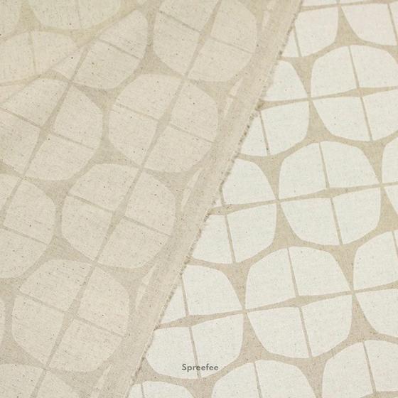 Canvas le depart cremeweiß grafisches Muster für Taschen bei Spreefee kaufen
