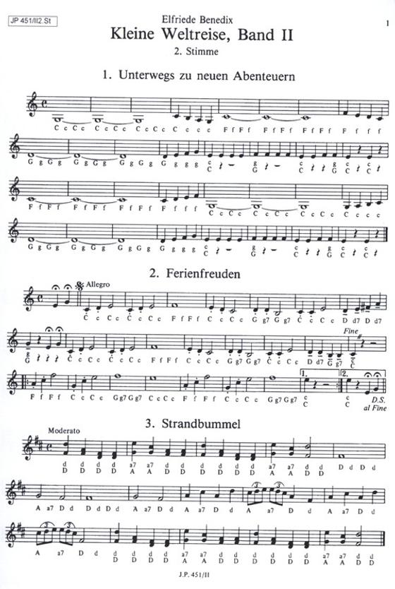 Kleine Weltreise 2 2.Stimme