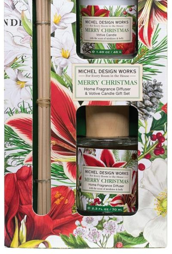 Geschenkset | Duftkerze + Diffusor Michel Design Works - Merry Christmas