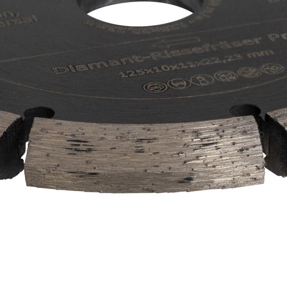 Diamant Rissefräser <br> Ø 125 mm <br> Profi Qualität <br> Beton, Universal