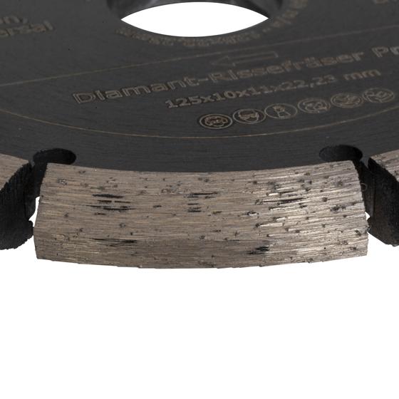 Diamant Rissefräser <br> Ø 125 mm <br> Profi Qualität <br> Beton, Universal
