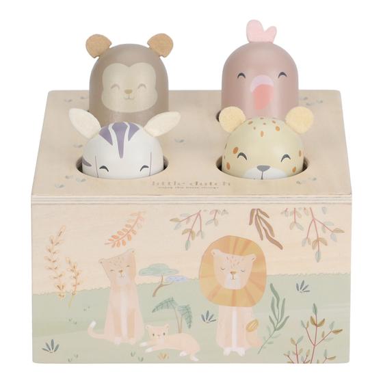 Little Dutch Holz Pop Up Safari Friends Grün