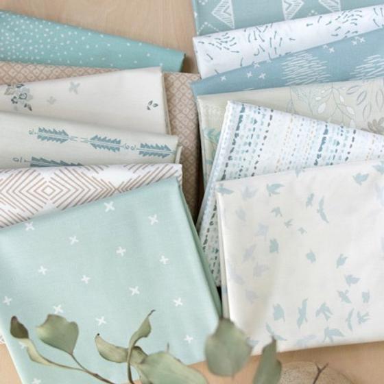 Low Volume Stoff Serenity Fusion mit feinen Punkten und Linien