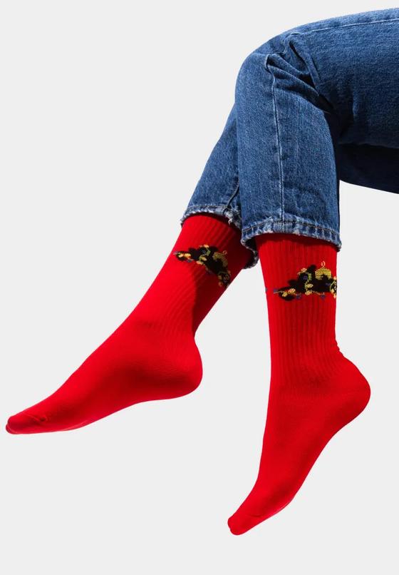 Socken Sport Katze Christmas von Kabak