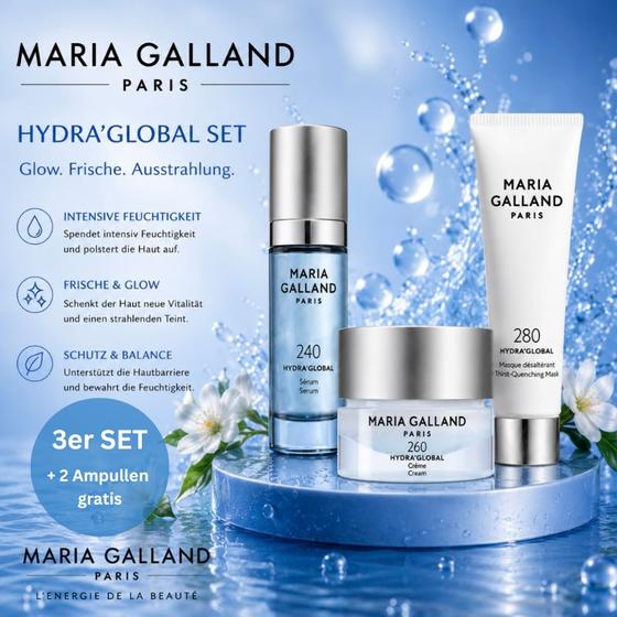 Maria Galland Hydra’Global 3er Set Glow & Feuchtigkeit