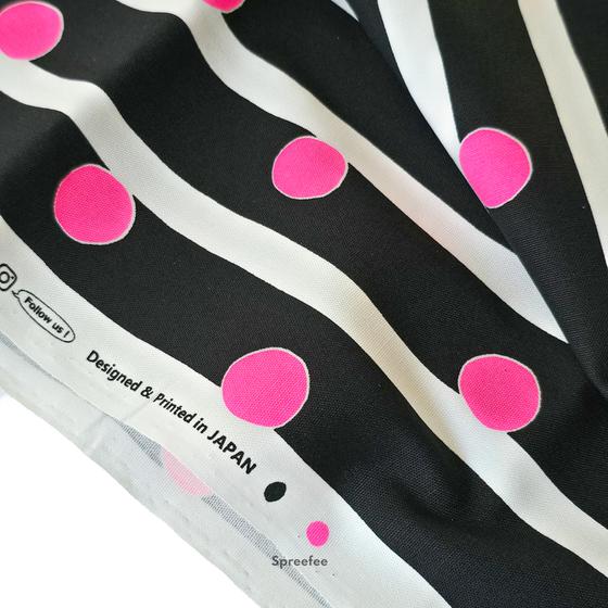 Cosmo Textiles Oxford-Stoff Neon Pop Streifen I 